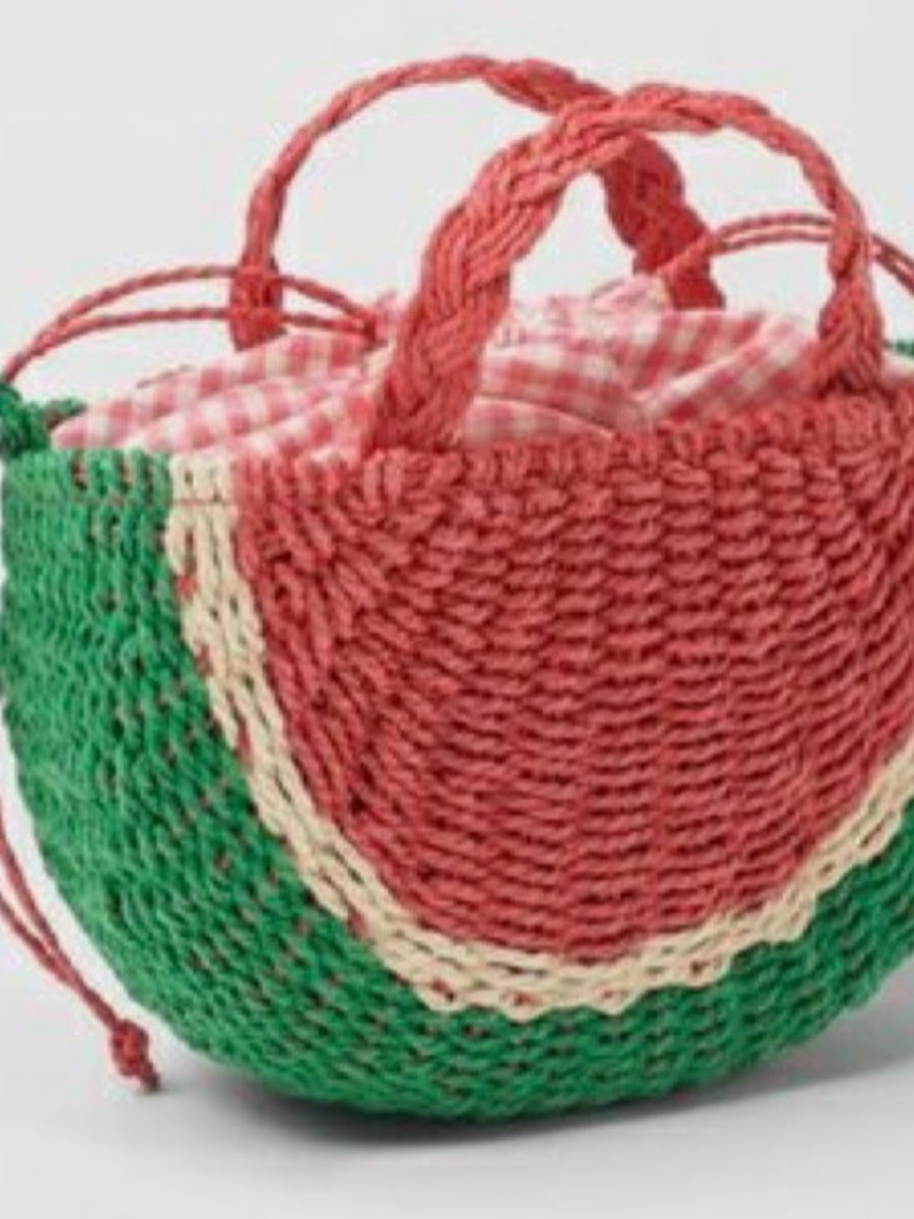 Zara raffia watermelon bag - Picture 2 of 2